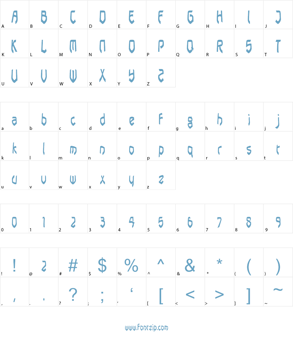 pasundan Font Character