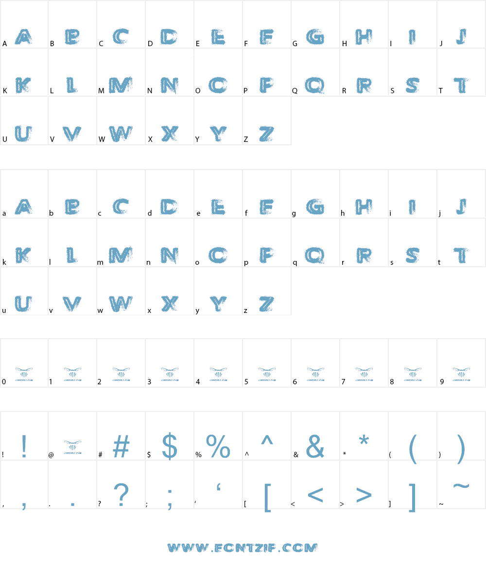 The Decompozed Font Character
