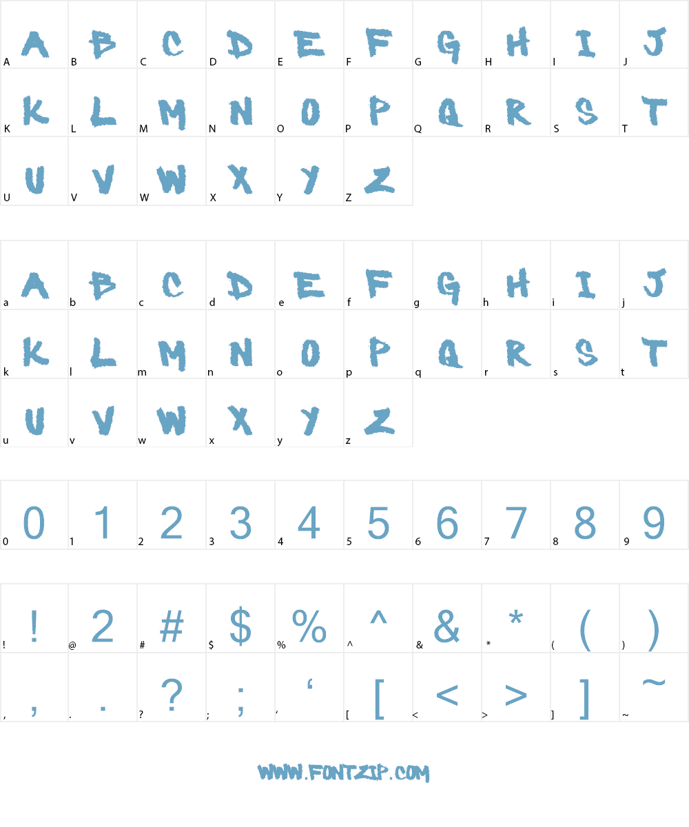 Barbaric Font Character