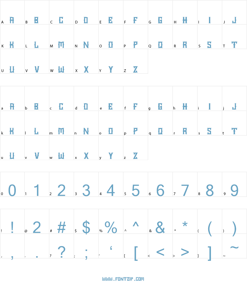 Chopper City Font Character