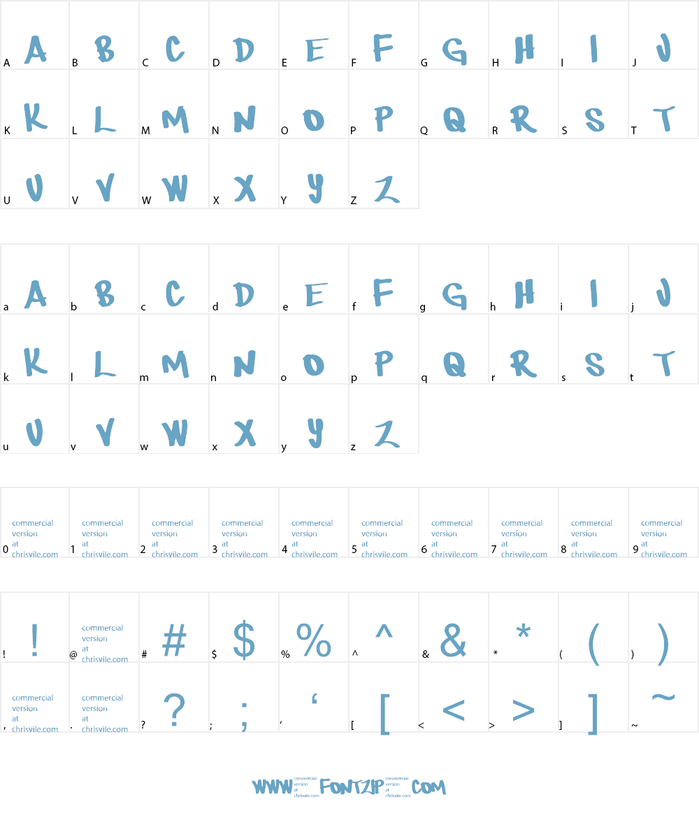 There be monsters Font Character