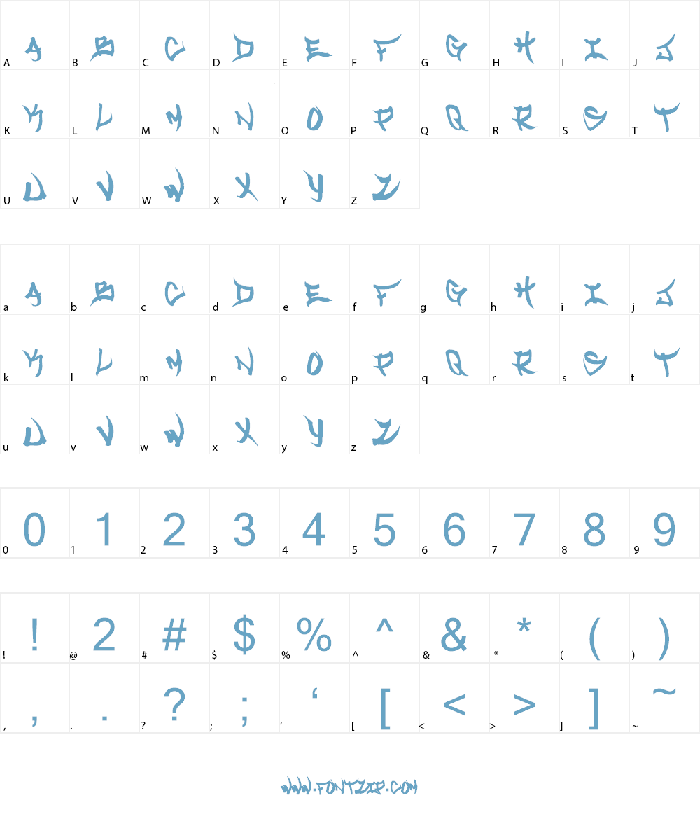 Welcome to Texas Font Character