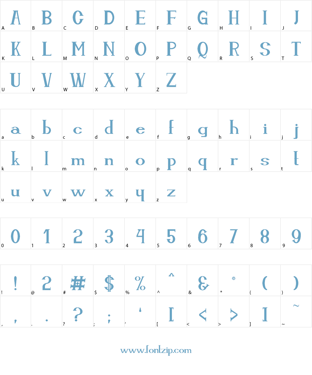 Cassiopea Font Character