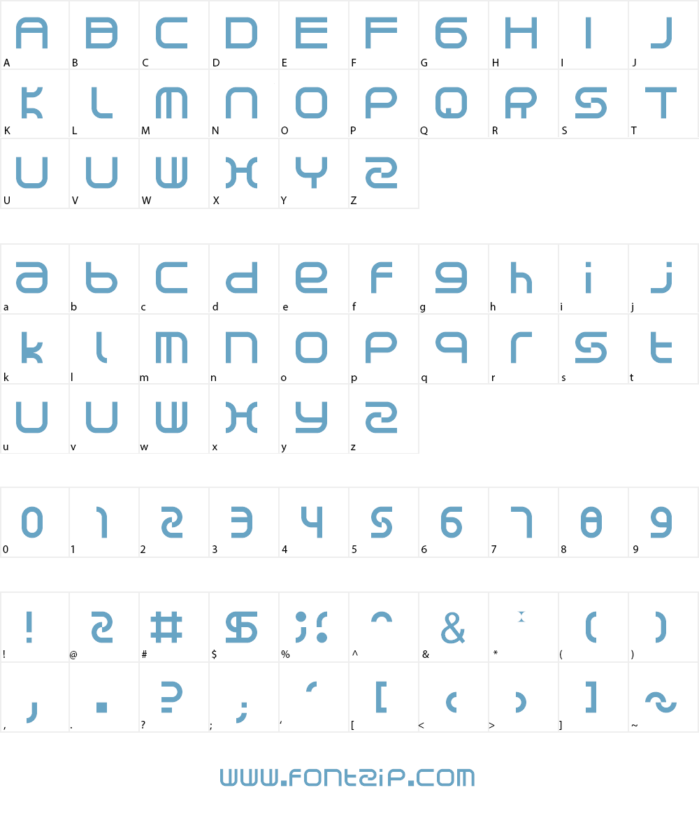 ROUND Font Character