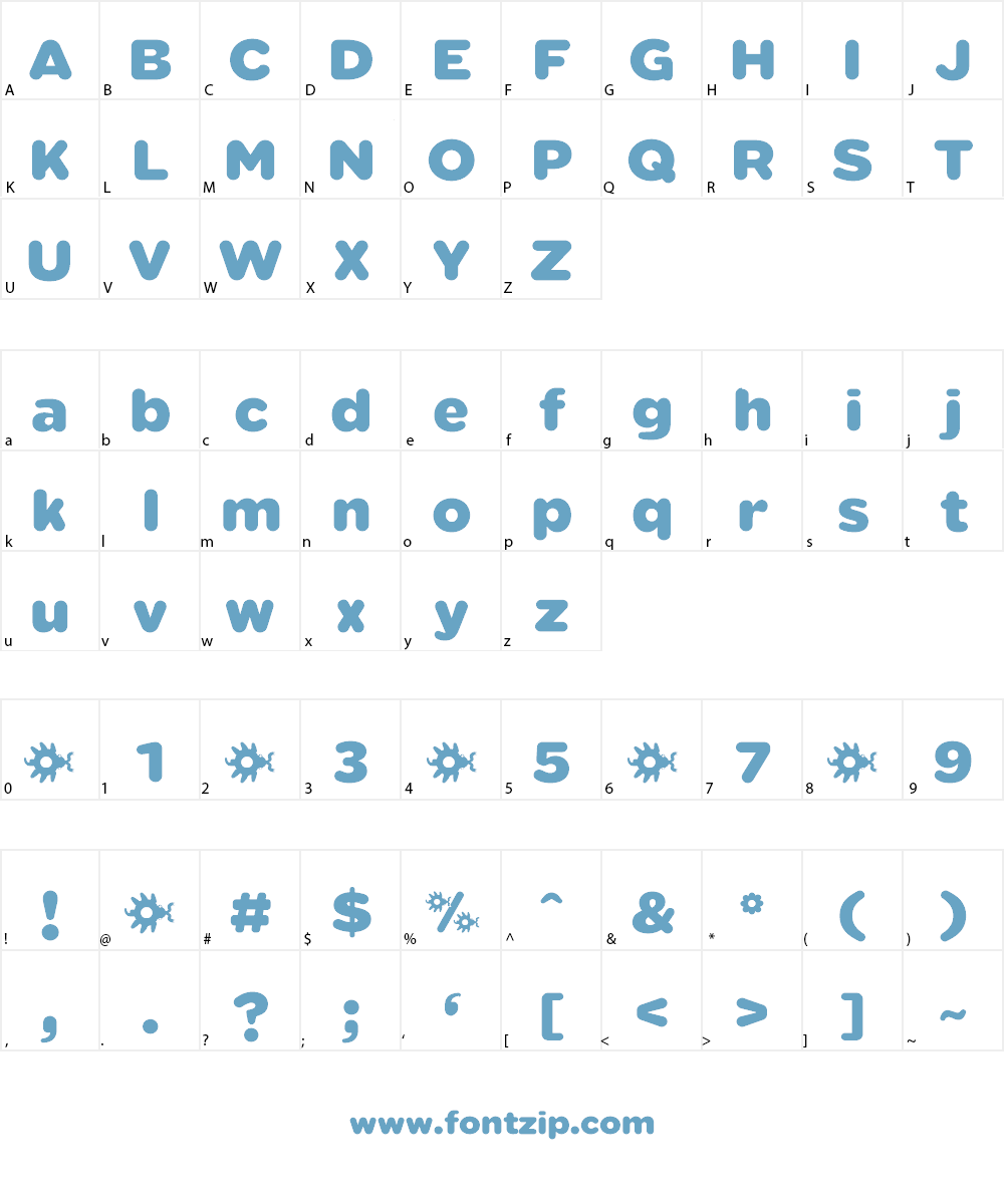Sabandija ffp Font Character