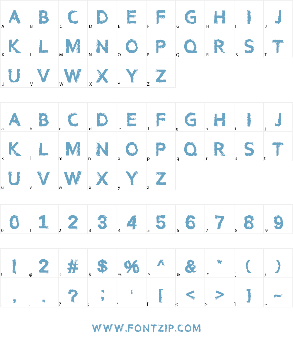 Catergory 5 Font Character
