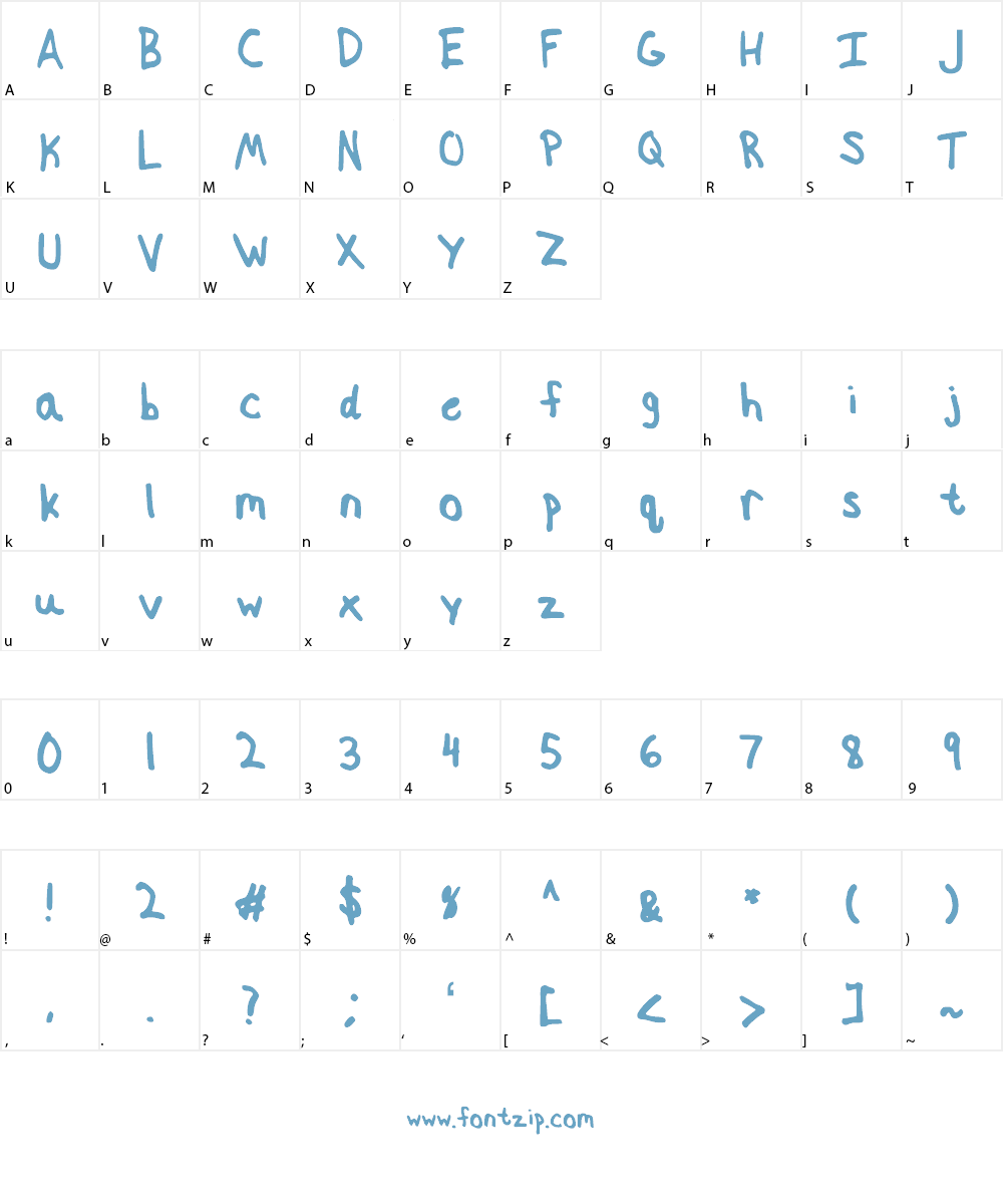 Kapooka Marker Font Character