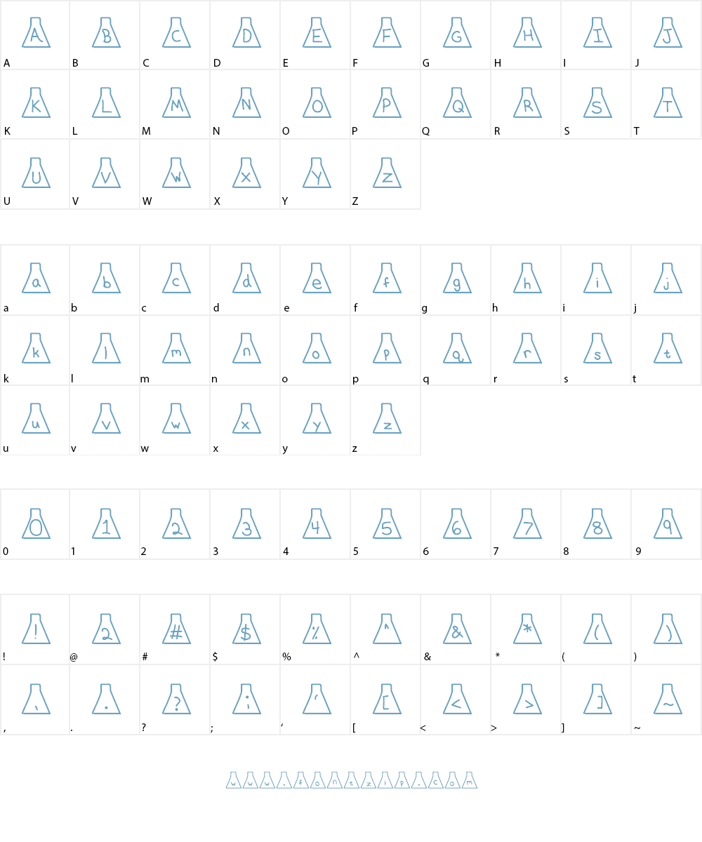 ErlenmeyerFlask Font Character