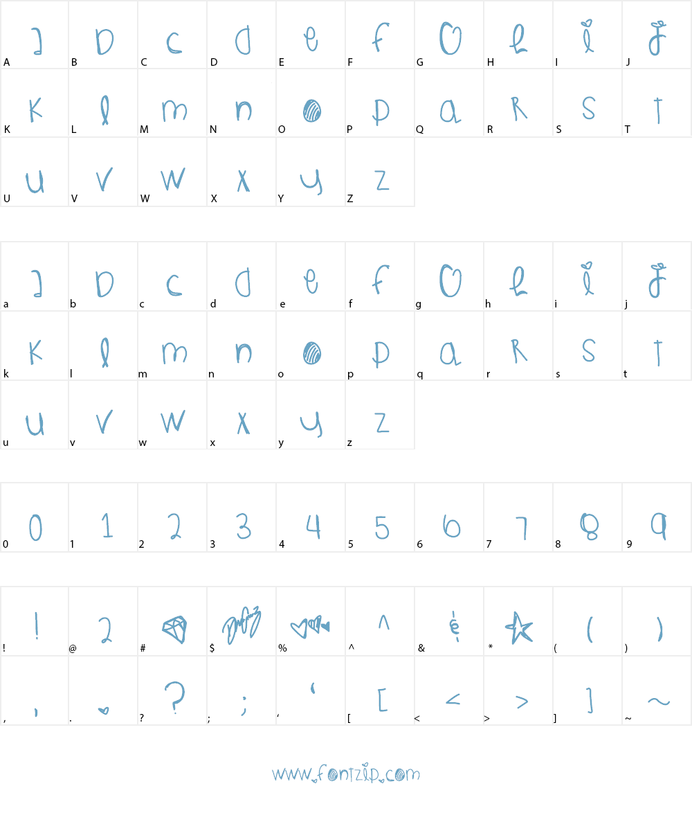 JupitorsRaising Font Character