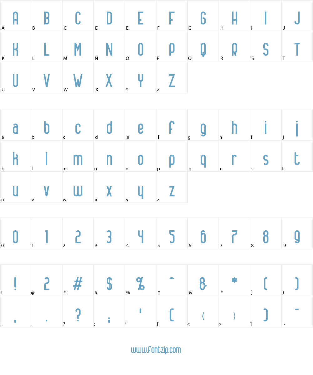 Alanya Font Character