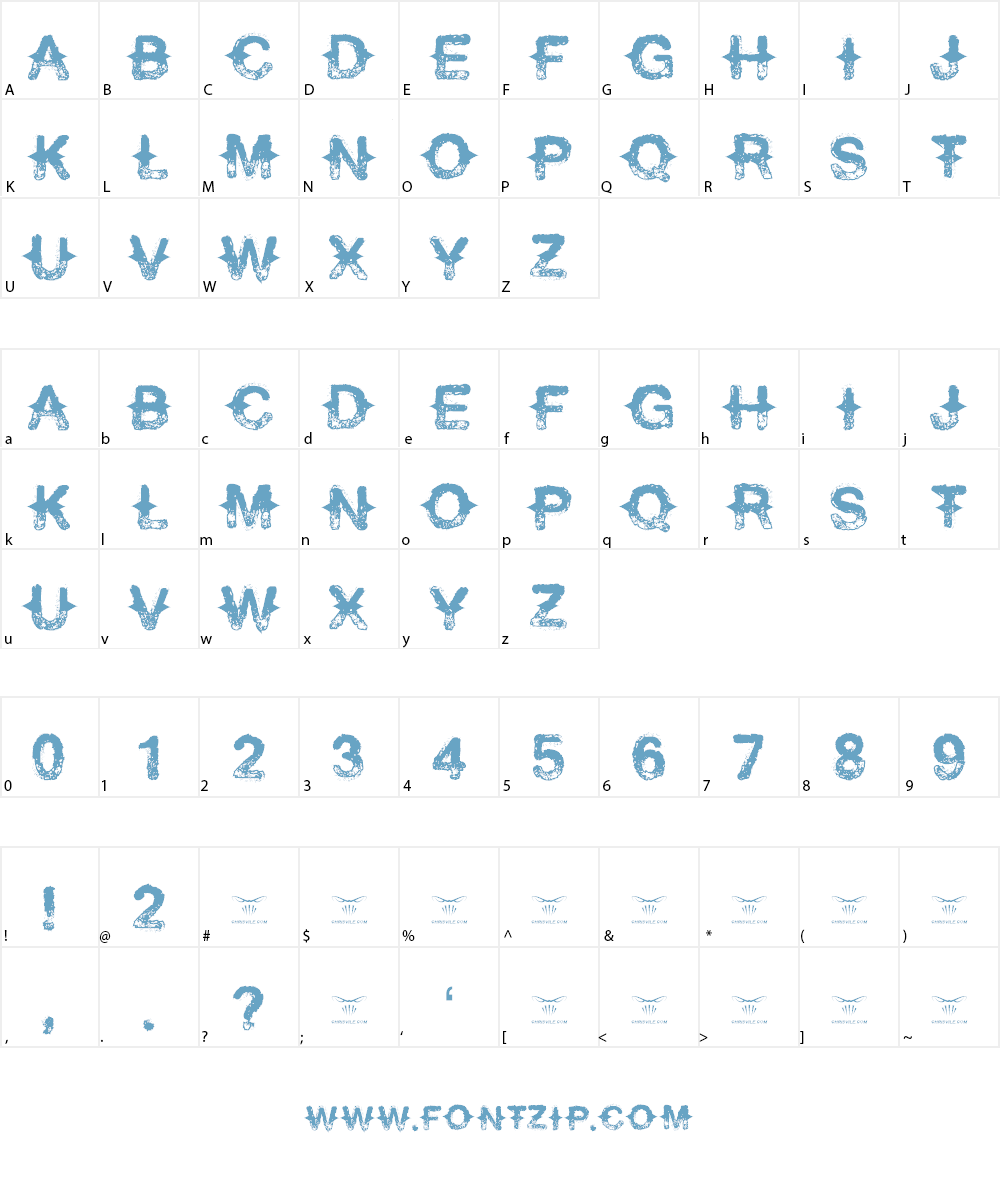 Never Speak Of Font Character