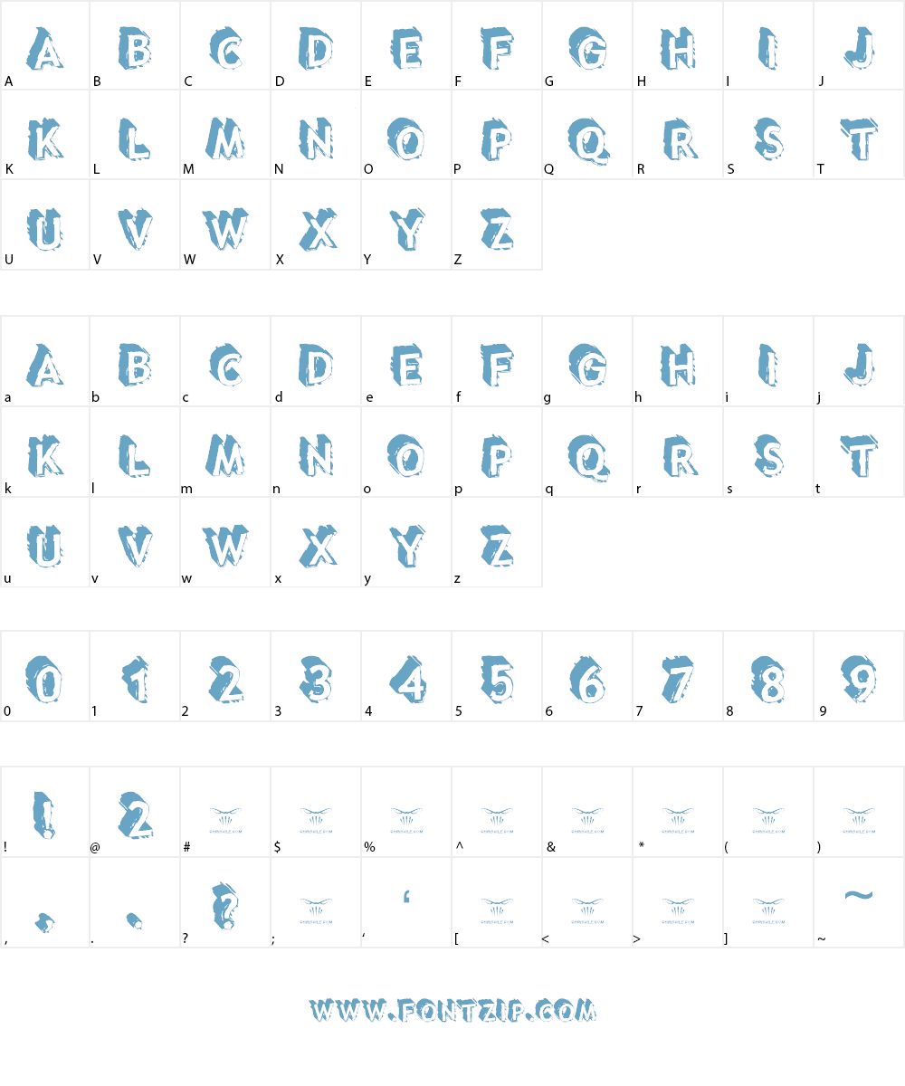 Taco Truck Militia Font Character