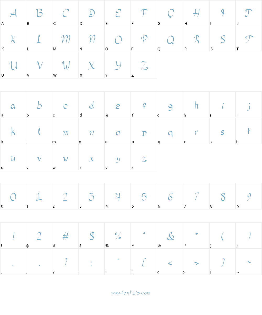 Neutrino Font Character