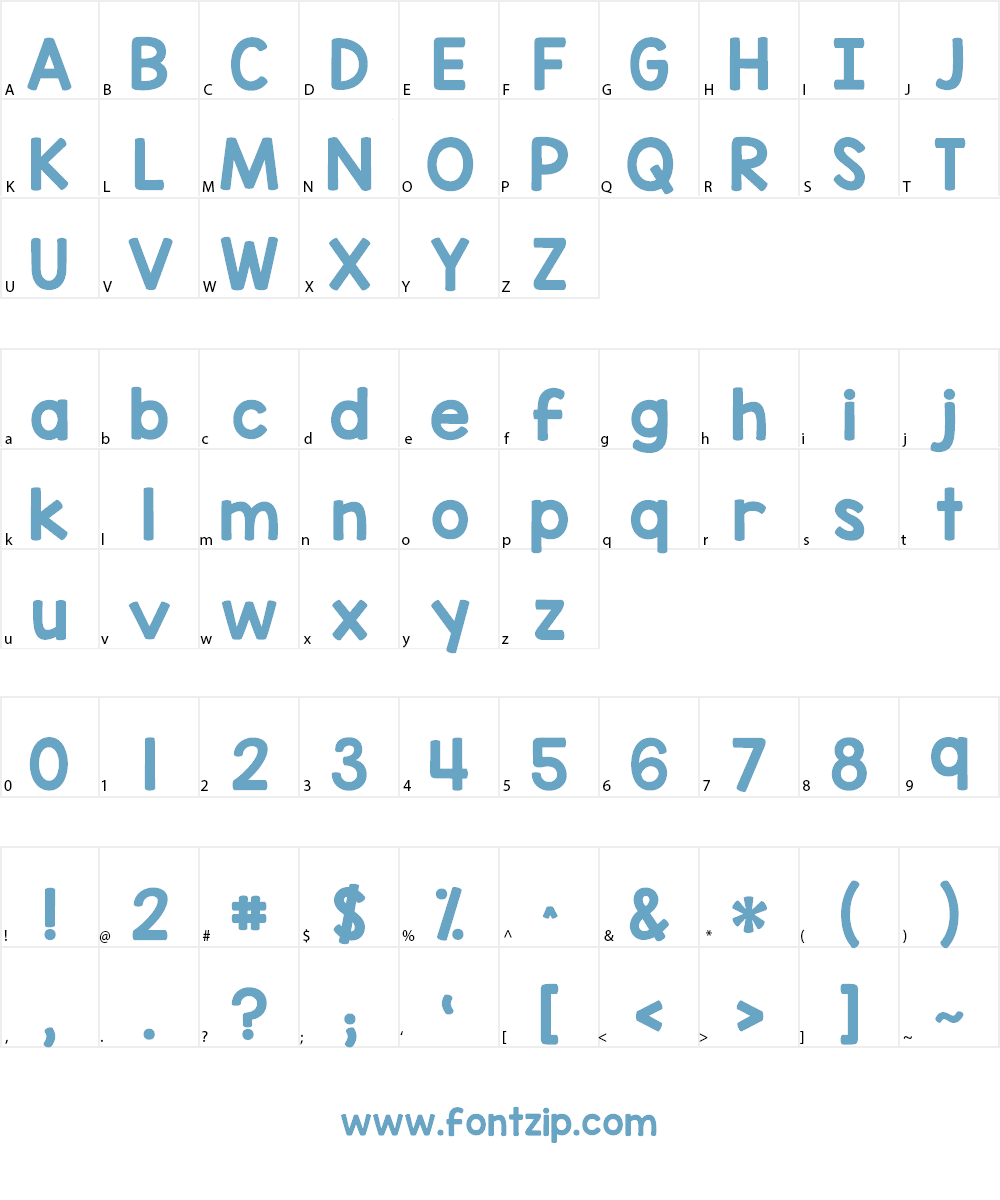 KG Red Hands Font Character