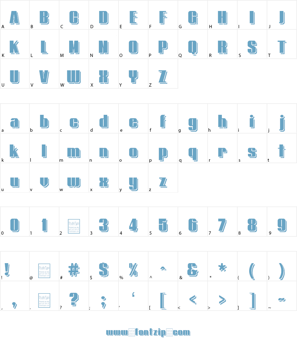 Typoline Font Character