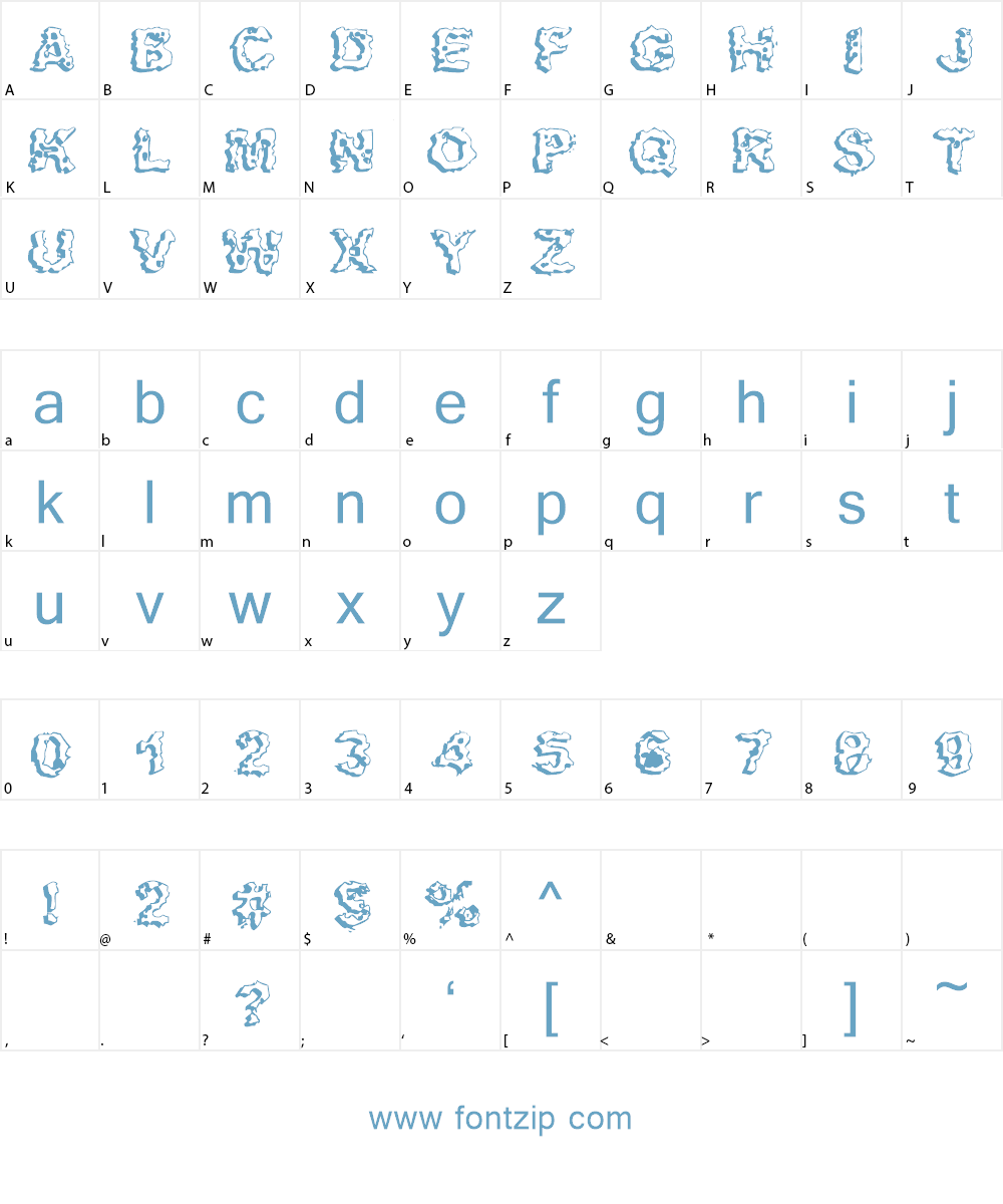 Apocalypshit Font Character