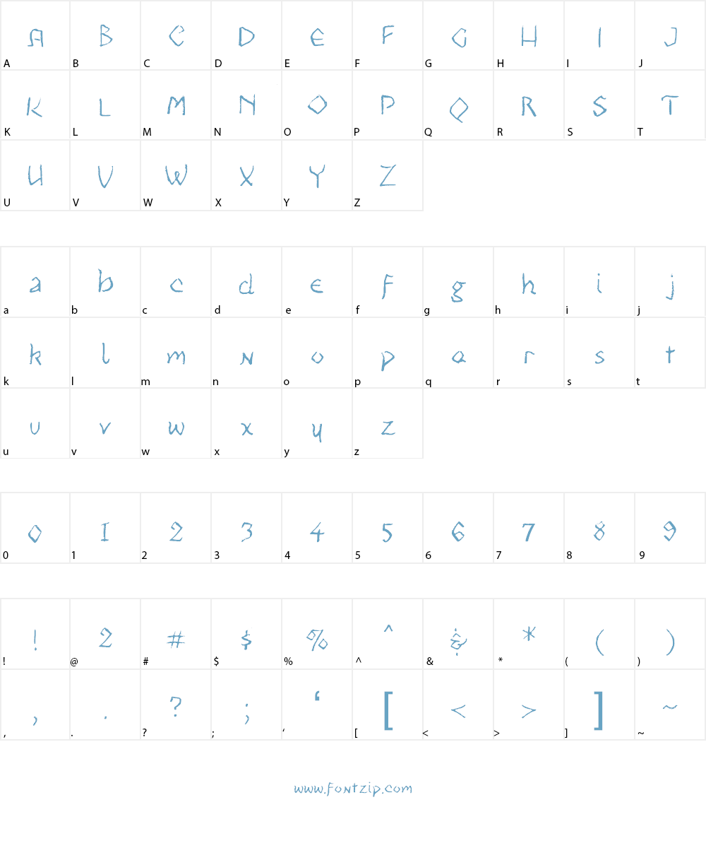 Kabbalah Font Character