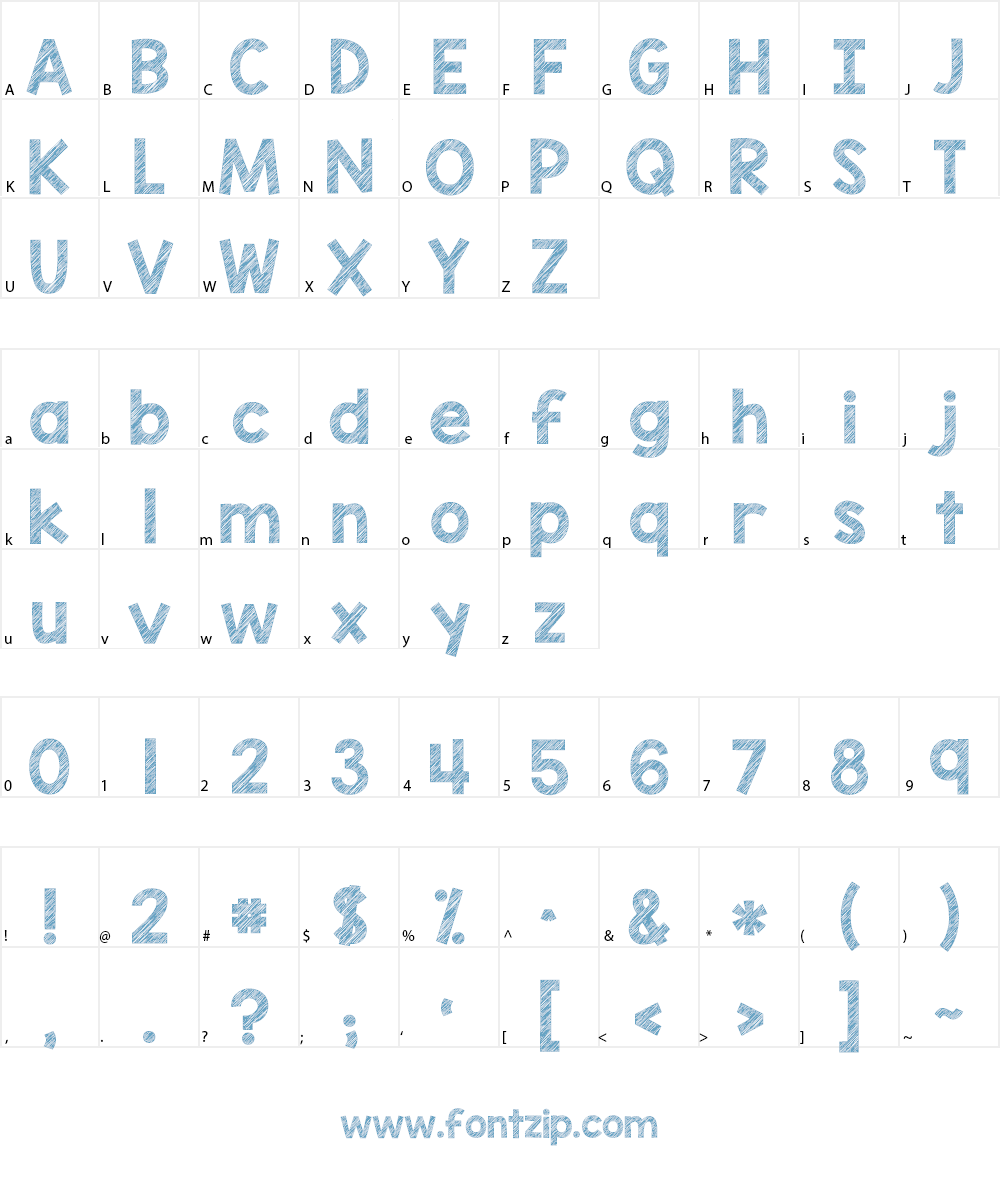 KG Blank Space Solid Font Character