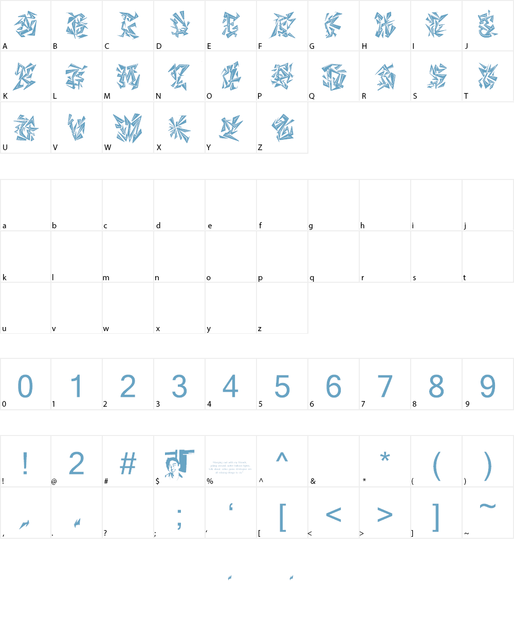 CHASE ZEN BLIGHT Font Character