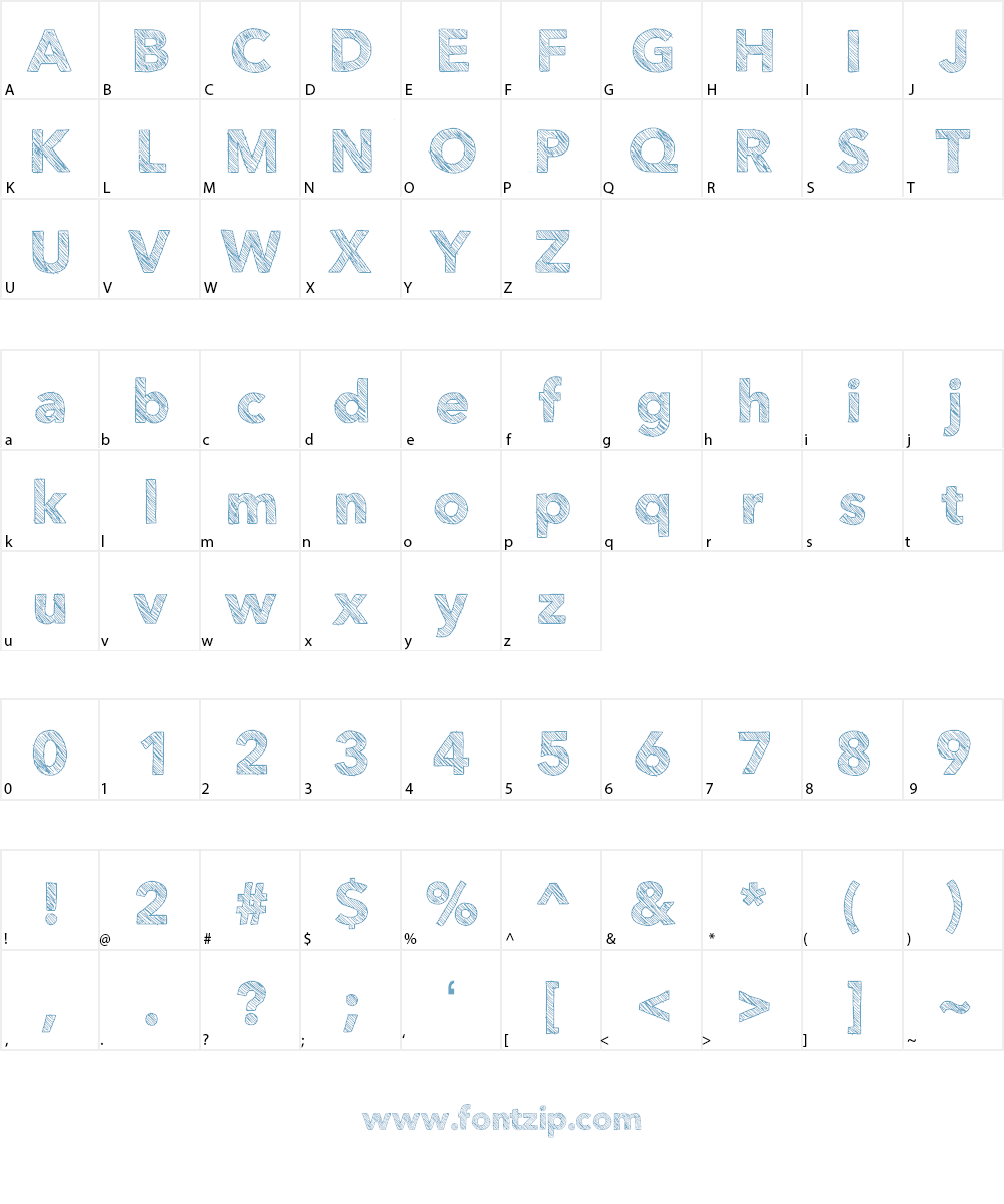 Folktale Font Character