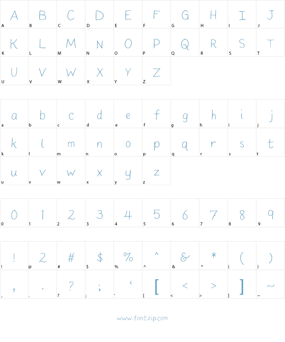 Pupil Light Font Character