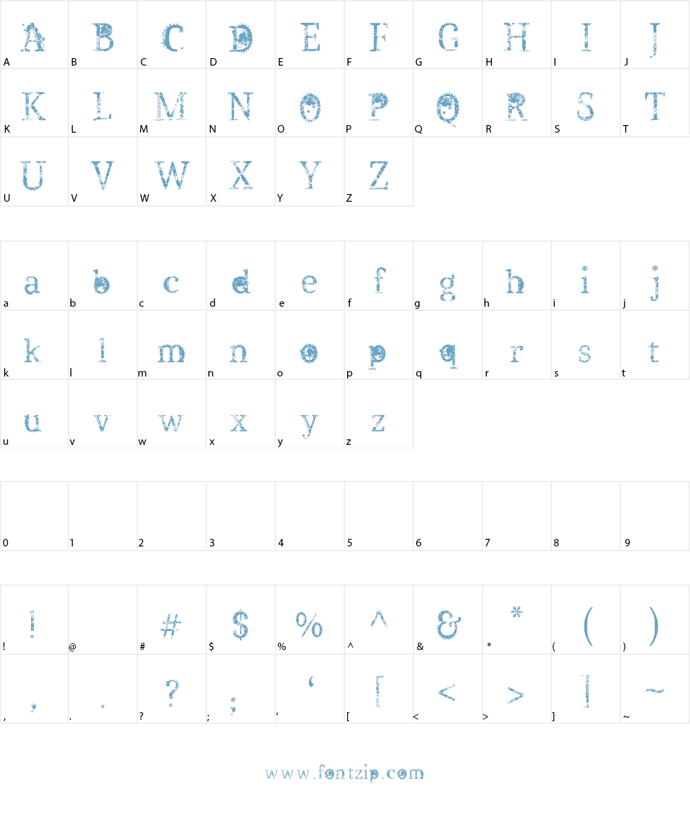 Steampunk by Marta van Eck Font Character