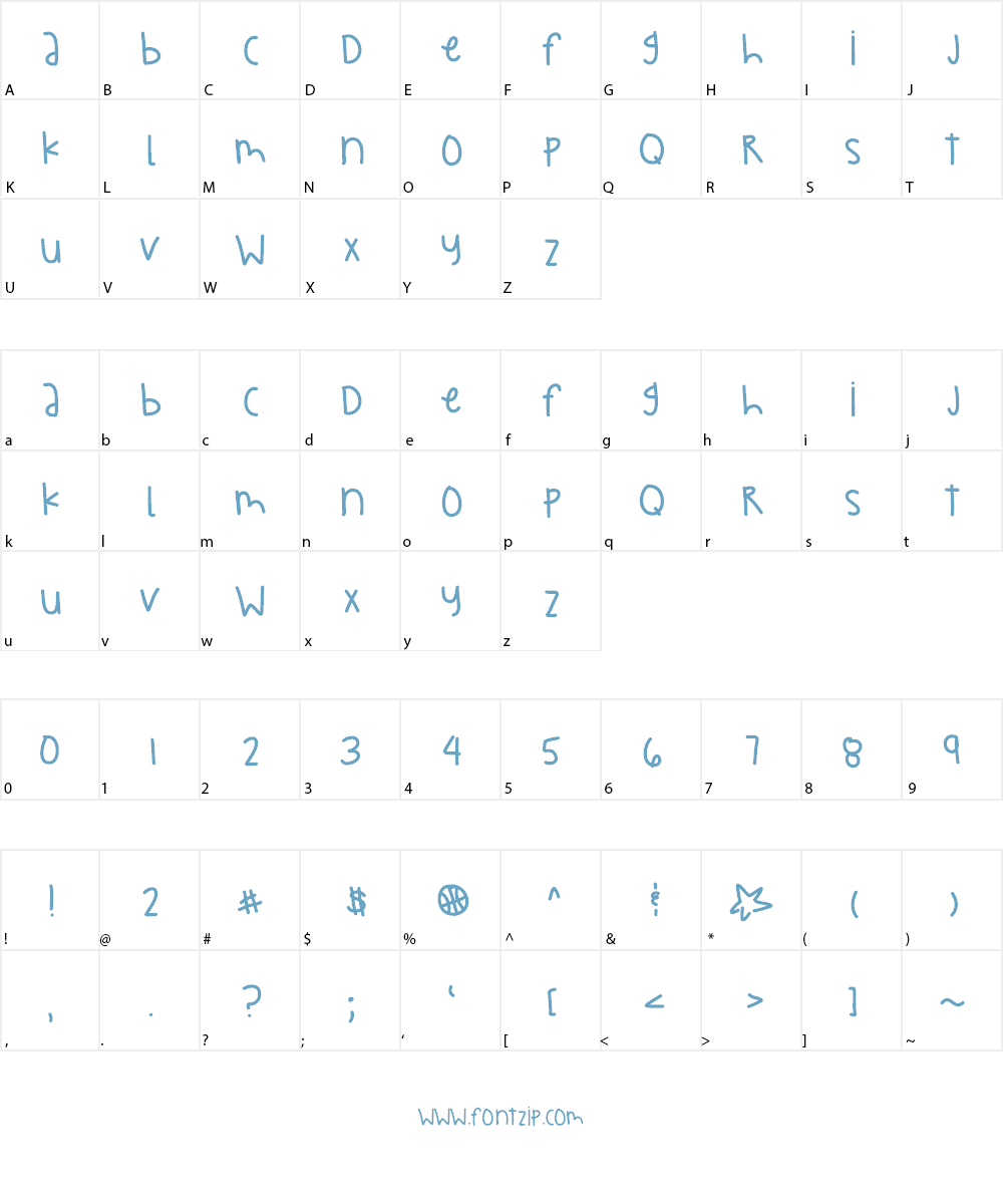 FaithWillBeHere Font Character