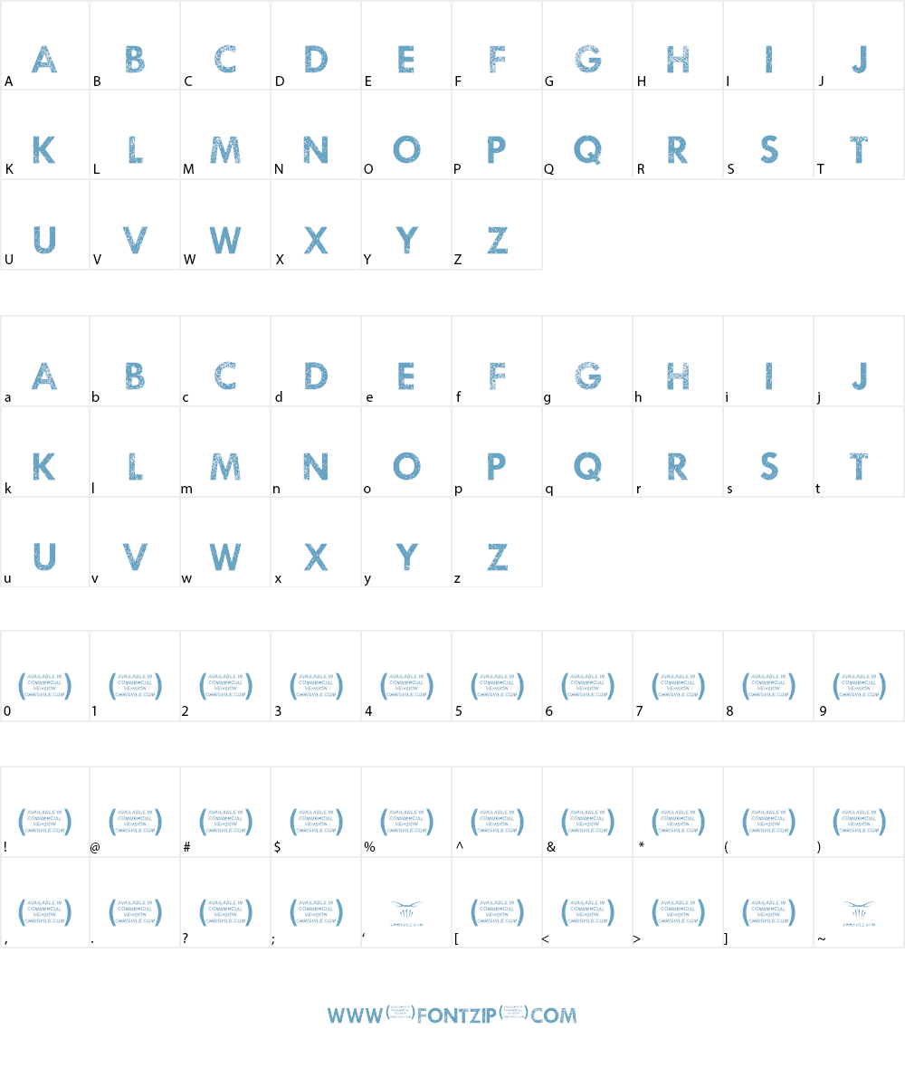 Waukegan Hustle Font Character