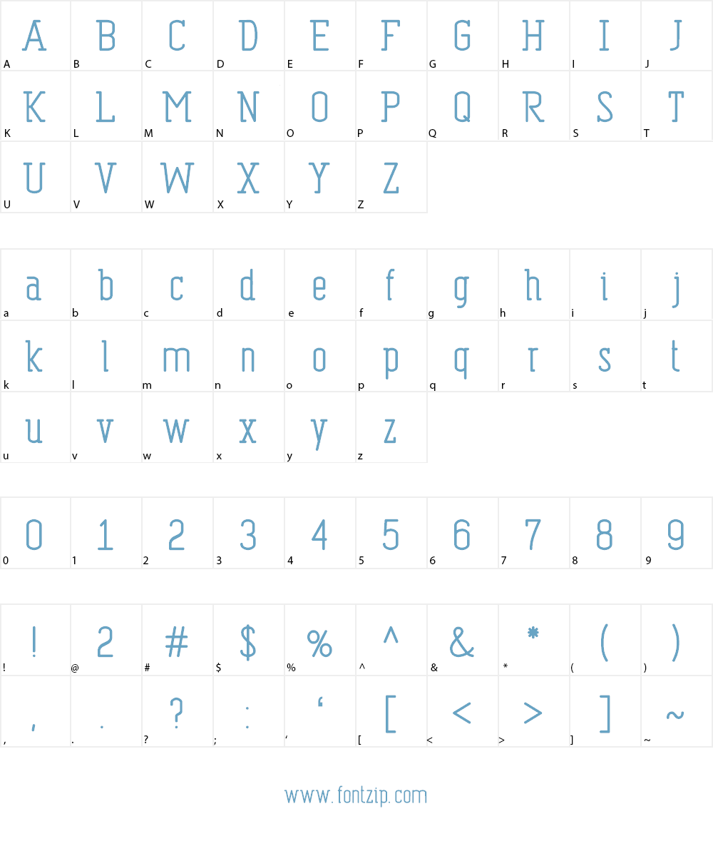 Dispensations Font Character