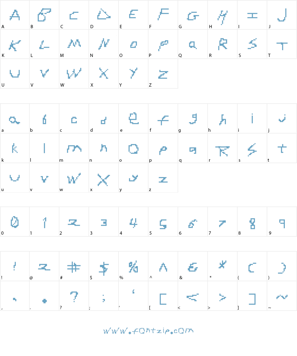 RDJ-Hand Font Character