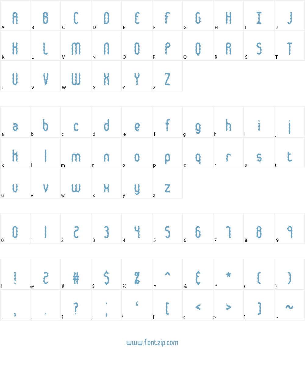 Hairball BRK Font Character
