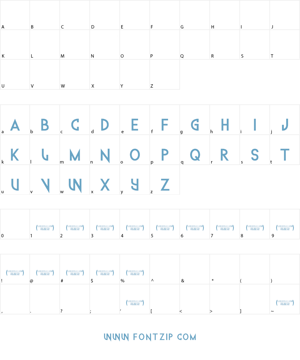 Techno Wanker Font Character