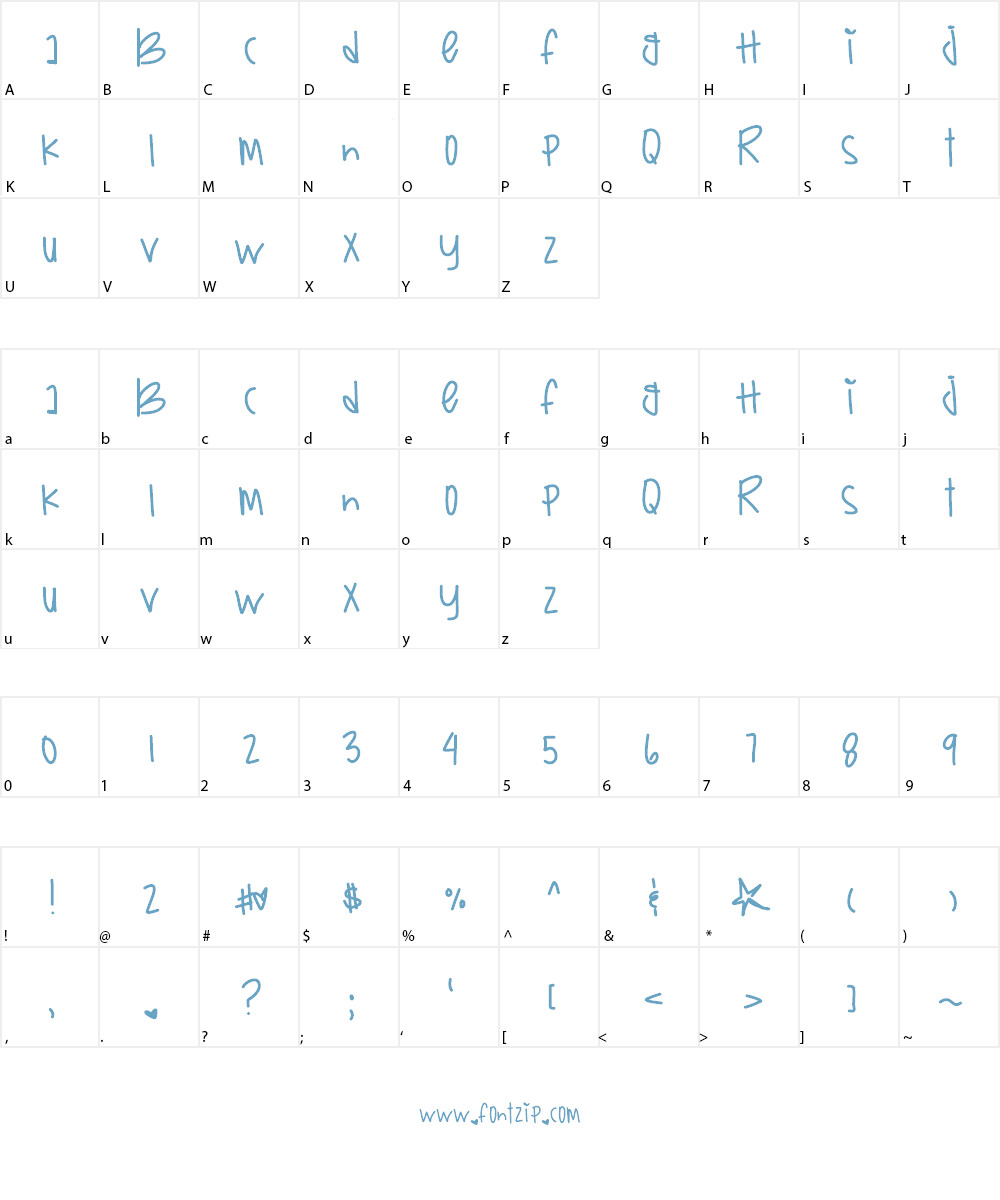 BoxysReturn Font Character