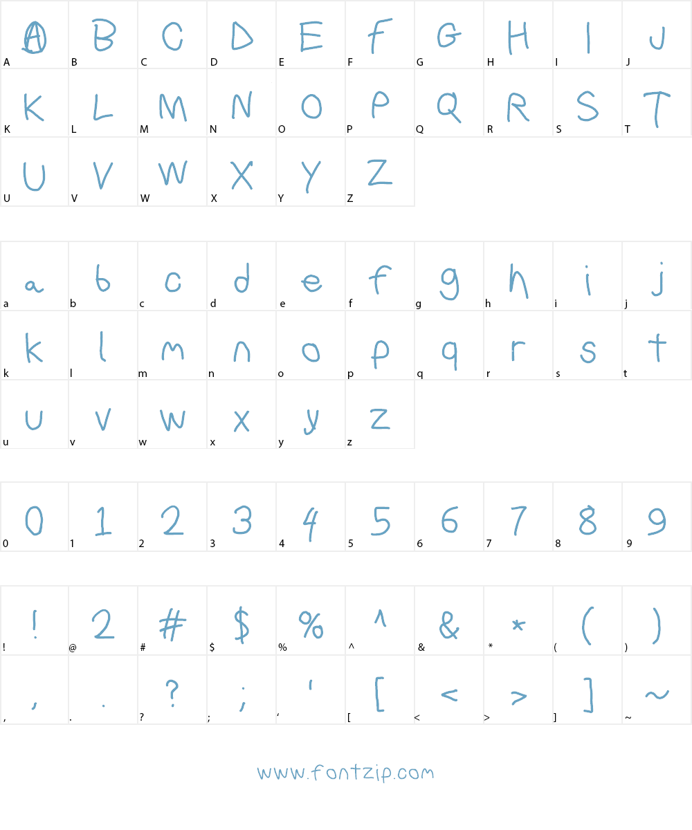 BørkBörk Font Character