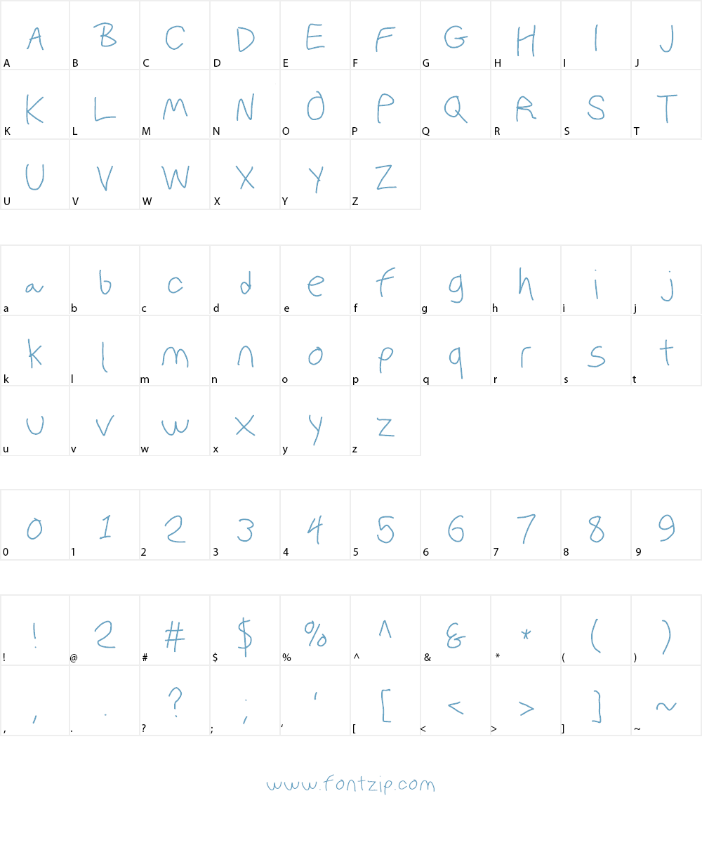 PolanWritings Font Character