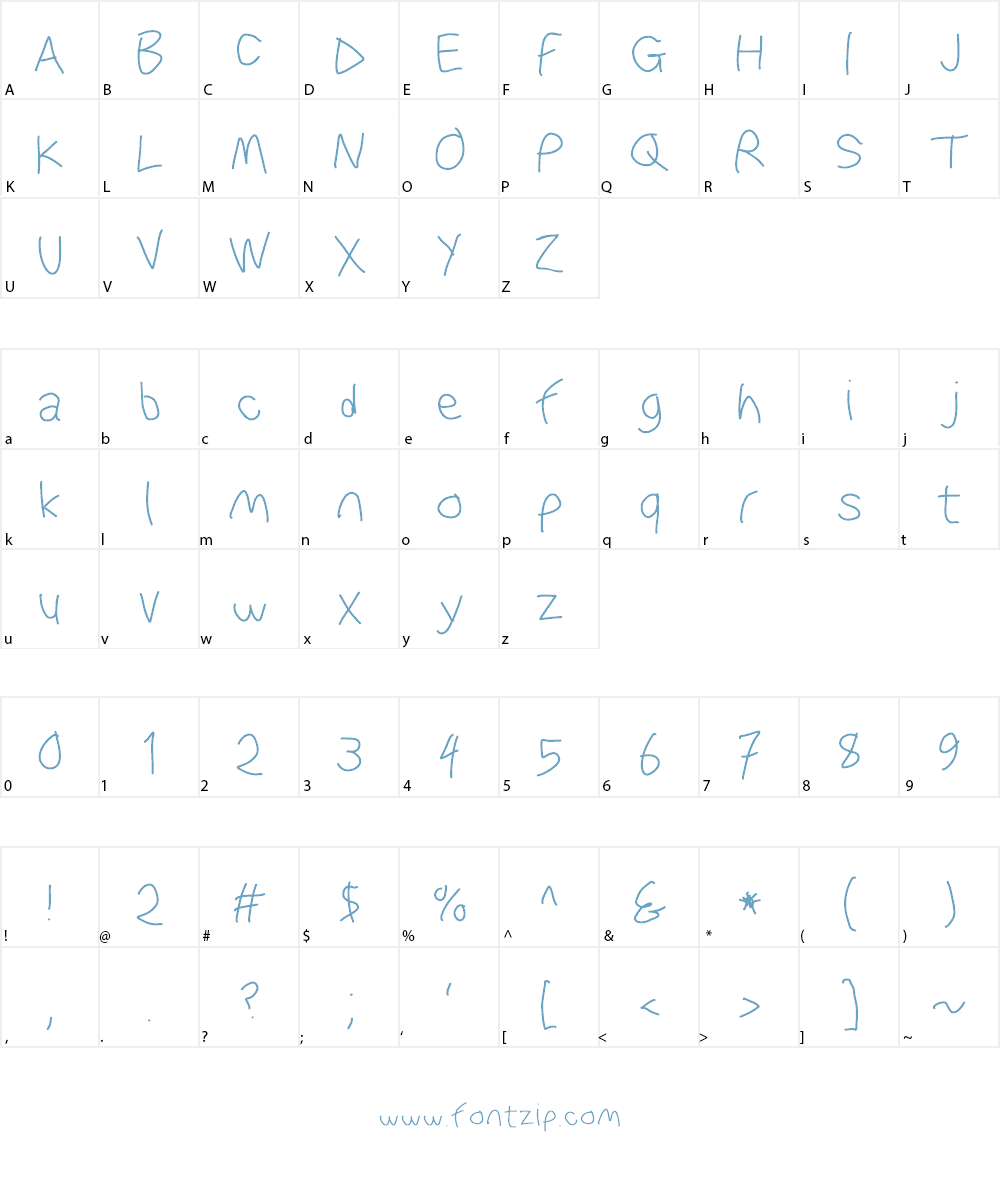 WaterFire Font Character