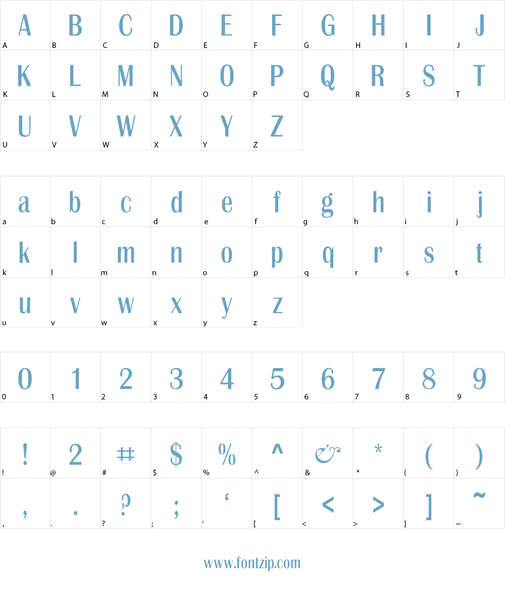 Esoterik Font Character