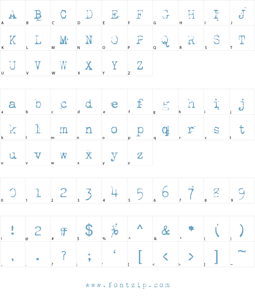 SEAVER Font Character