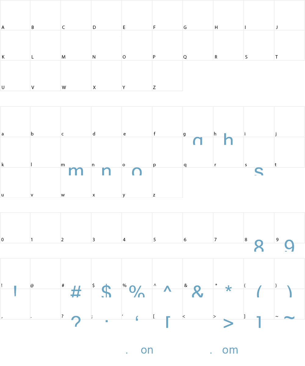 ZODIAC MOVIE LOGO FONT Font Character