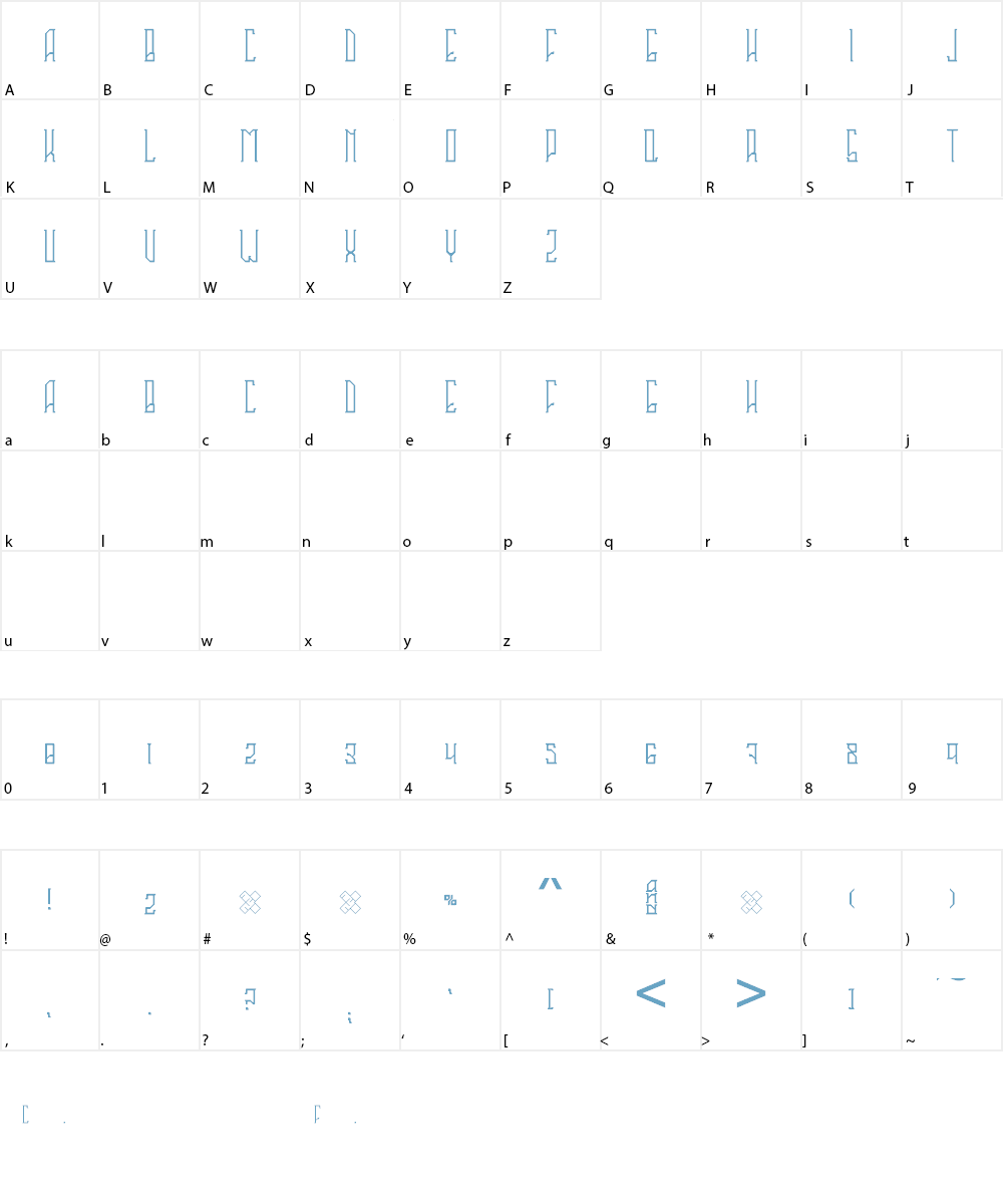 Sahaquiel Font Character