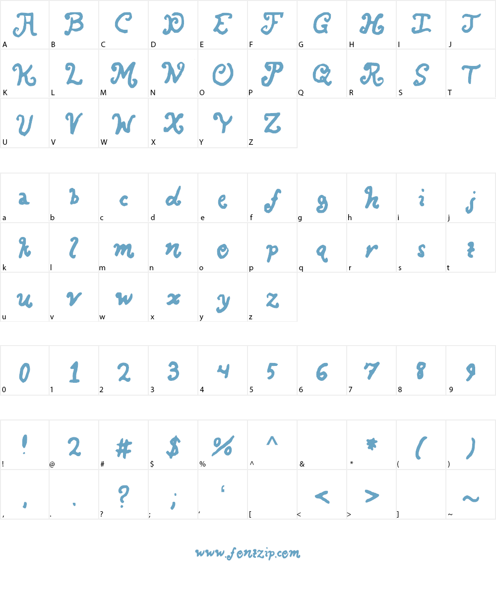 BoldestCurves Font Character