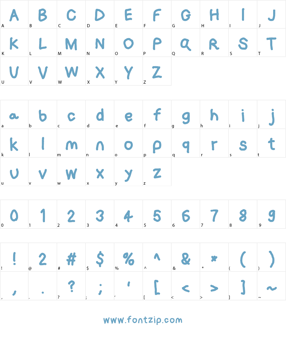 Loogie Hawk Font Character