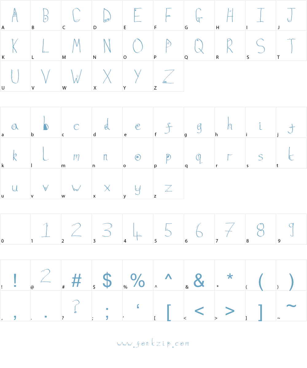 Fugacious Elixir Font Character