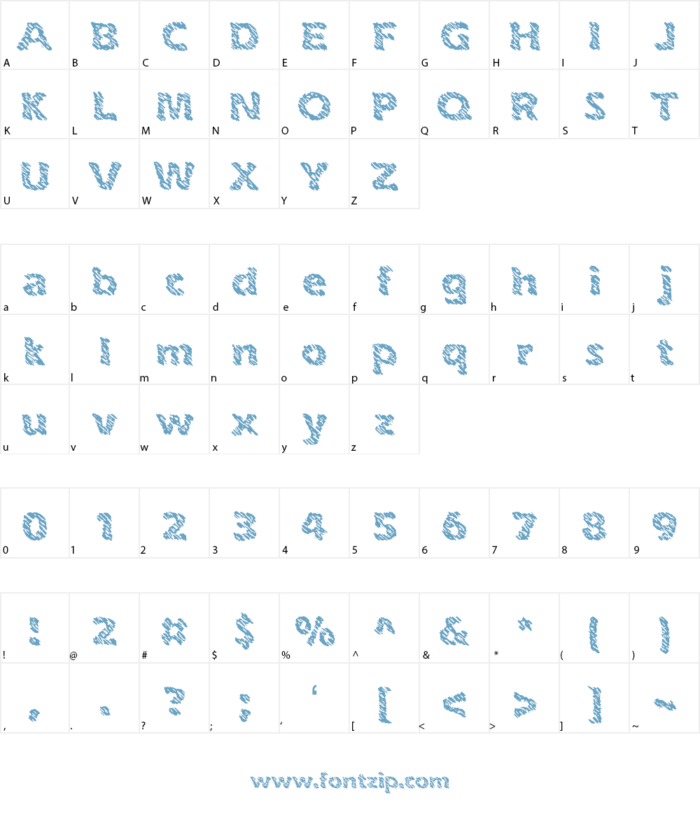 Ink Swipes BRK Font Character