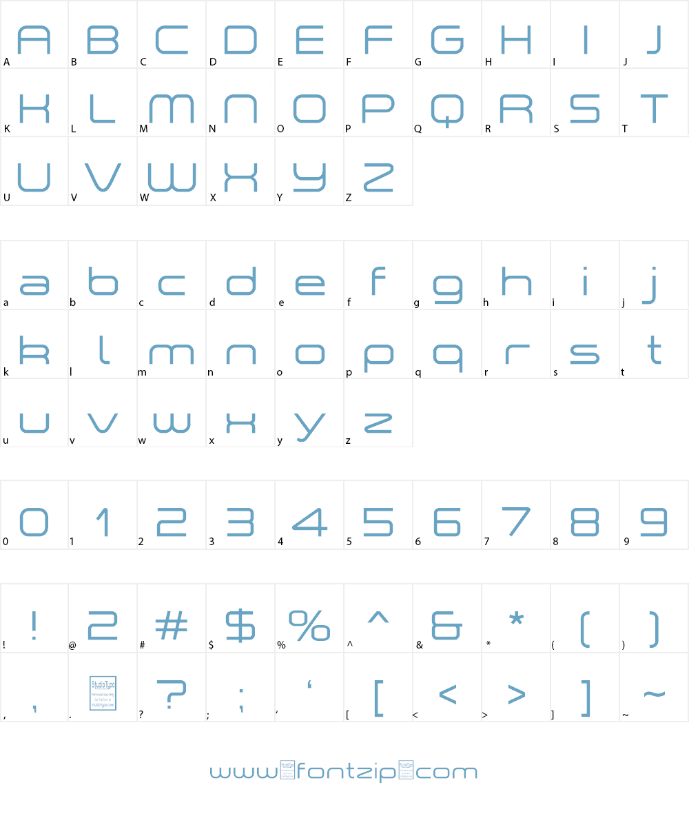 a•space Font Character