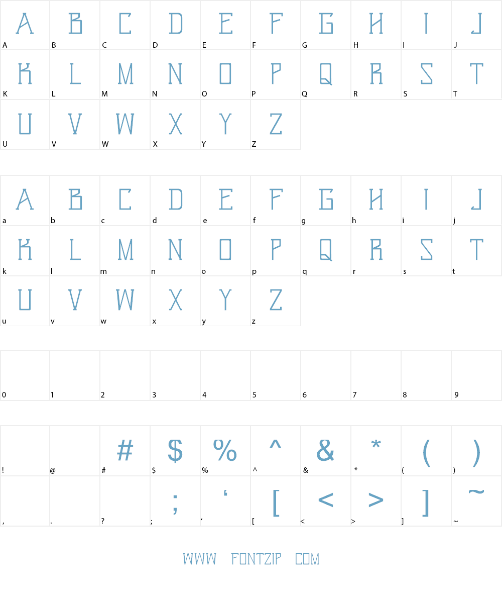 Biliru Font Character