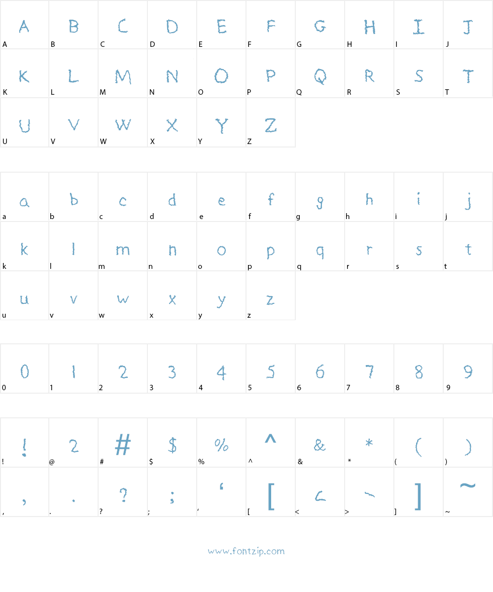 Life With Kids Font Character