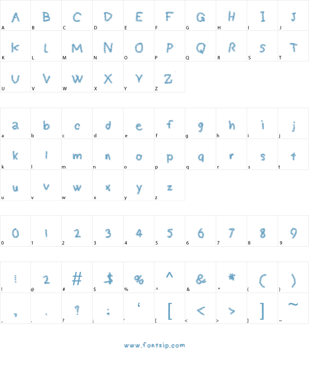 Digital Font Character