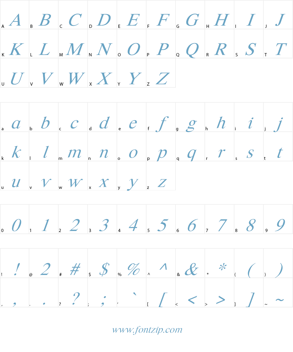 Happy Time Font Character