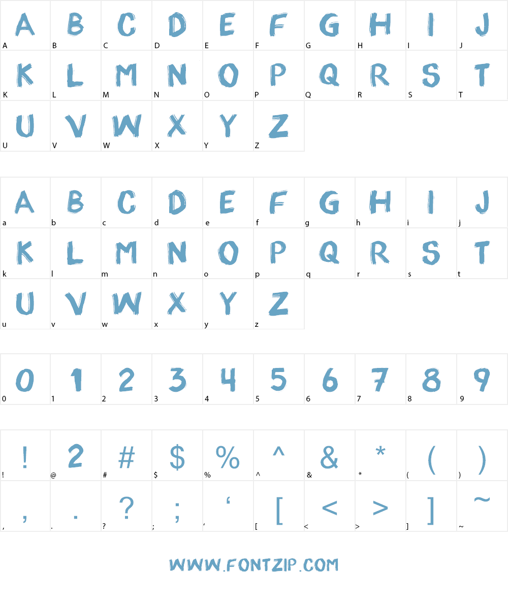 appo paint Font Character